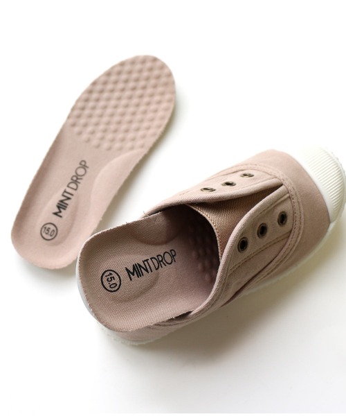 AmiAmi（アミアミ）の「キッズスリッポンスニーカー（スニーカー・キッズ・チャコールグレー/ピンク/グレイッシュベージュ・14.5㎝/15cm/16cm/17cm/18cm/19cm/20cm/21cm/16.5cm/18.5cm）」の15枚目の写真