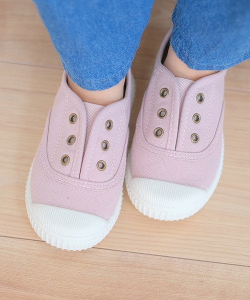 AmiAmi（アミアミ）の「キッズスリッポンスニーカー（スニーカー・キッズ・チャコールグレー/ピンク/グレイッシュベージュ・14.5㎝/15cm/16cm/17cm/18cm/19cm/20cm/21cm/16.5cm/18.5cm）」の14枚目の写真