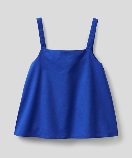 BENETTON (UNITED COLORS OF BENETTON)（ベネトンユナイテッドカラーズオブベネトン）の「リネン混キャミソールブラウス（キャミソール・レディース・ホワイト/ブラック/ブルー・SMALL/LARGE/X-SMALL/MEDIUM）」の13枚目の写真