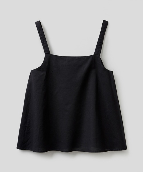 BENETTON (UNITED COLORS OF BENETTON)（ベネトンユナイテッドカラーズオブベネトン）の「リネン混キャミソールブラウス（キャミソール・レディース・ホワイト/ブラック/ブルー・SMALL/LARGE/X-SMALL/MEDIUM）」の17枚目の写真