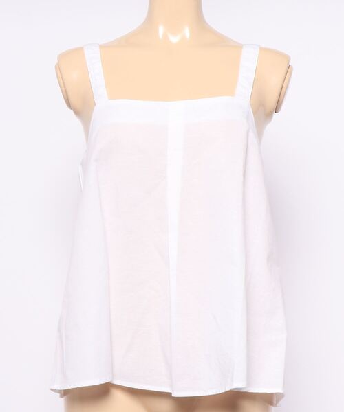 BENETTON (UNITED COLORS OF BENETTON)（ベネトンユナイテッドカラーズオブベネトン）の「リネン混キャミソールブラウス（キャミソール・レディース・ホワイト/ブラック/ブルー・SMALL/LARGE/X-SMALL/MEDIUM）」の18枚目の写真