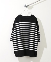 【3XL】 NAVAL BORDER/ボーダーTシャツ