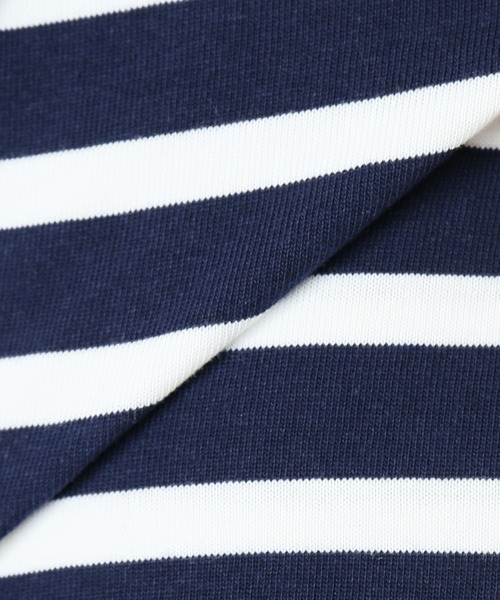 JOURNAL STANDARD relume（ジャーナルスタンダード　レリューム）の「【3XL】 NAVAL BORDER/ボーダーTシャツ（Tシャツ/カットソー・メンズ・ブラック/ネイビー/ブルー/ネイビー系1・LARGE/XXX-LARGE）」の13枚目の写真