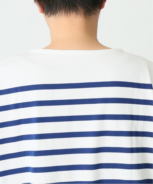 JOURNAL STANDARD relume（ジャーナルスタンダード　レリューム）の「【3XL】 NAVAL BORDER/ボーダーTシャツ（Tシャツ/カットソー・メンズ・ブラック/ネイビー/ブルー/ネイビー系1・LARGE/XXX-LARGE）」の8枚目の写真