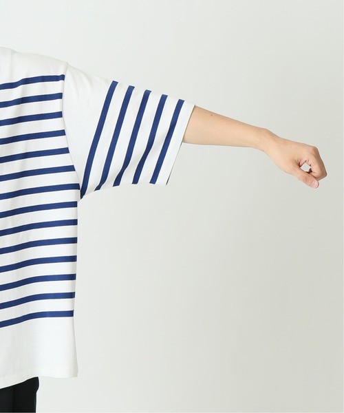 JOURNAL STANDARD relume（ジャーナルスタンダード　レリューム）の「【3XL】 NAVAL BORDER/ボーダーTシャツ（Tシャツ/カットソー・メンズ・ブラック/ネイビー/ブルー/ネイビー系1・LARGE/XXX-LARGE）」の10枚目の写真