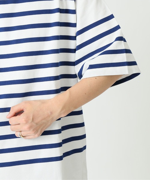 JOURNAL STANDARD relume（ジャーナルスタンダード　レリューム）の「【3XL】 NAVAL BORDER/ボーダーTシャツ（Tシャツ/カットソー・メンズ・ブラック/ネイビー/ブルー/ネイビー系1・LARGE/XXX-LARGE）」の18枚目の写真