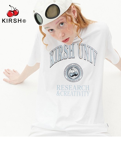 Logo Kirsh キルシー School T Shirt トップス Logo Arch Kh スクールアーチロゴプリント半袖tシャツ Tシャツ カットソー Kirsh キルシー のファッション Arch
