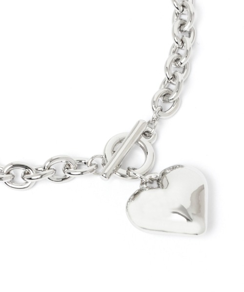 LOWRYS FARM(ローリーズファーム)の「ハートチェーンネックレス 949552(ネックレス・レディース・シルバー/ゴールド/グレー系その他/キャメル・FREE)」の13枚目の写真