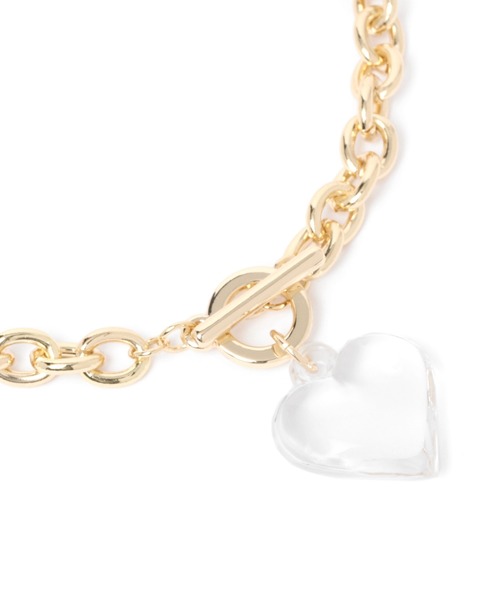 LOWRYS FARM(ローリーズファーム)の「ハートチェーンネックレス 949552(ネックレス・レディース・シルバー/ゴールド/グレー系その他/キャメル・FREE)」の14枚目の写真