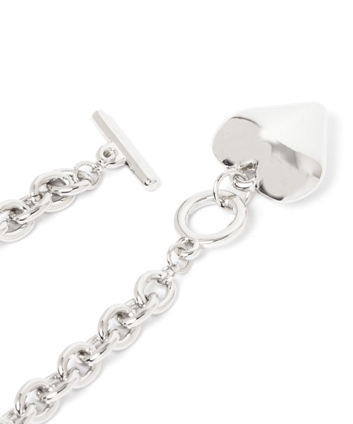 LOWRYS FARM(ローリーズファーム)の「ハートチェーンネックレス 949552(ネックレス・レディース・シルバー/ゴールド/グレー系その他/キャメル・FREE)」の15枚目の写真