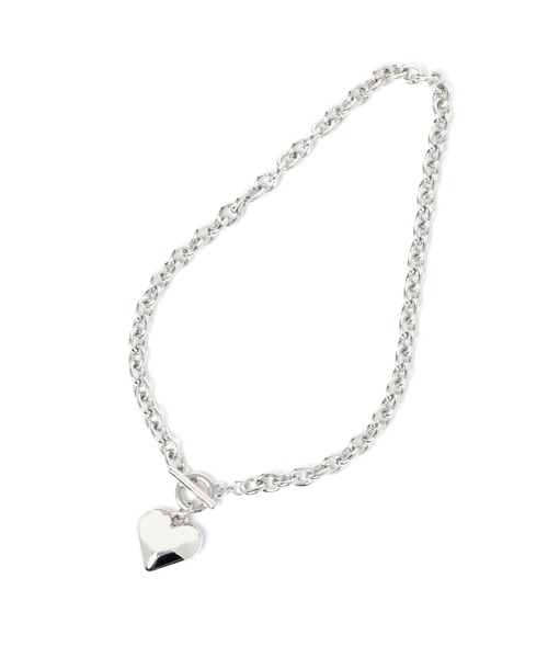 LOWRYS FARM(ローリーズファーム)の「ハートチェーンネックレス 949552(ネックレス・レディース・シルバー/ゴールド/グレー系その他/キャメル・FREE)」の11枚目の写真