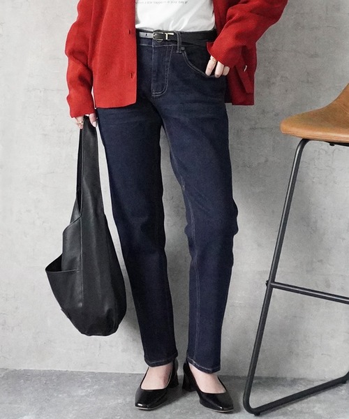 SELECT LEVERY（セレクトリベリー）の「飾りジップポケット付ボーイフレンドデニムパンツ（デニムパンツ・レディース・ライトブルー/ネイビー/インディゴブルー/ブルー/ワンウォッシュ/ホワイト/ブルー系その他/ブラック/ネイビー系/その他/ライトインディゴブルー/ブルー系1/ブラック系その他・MEDIUM/LARGE/SMALL/X-LARGE/X-SMALL）」の13枚目の写真