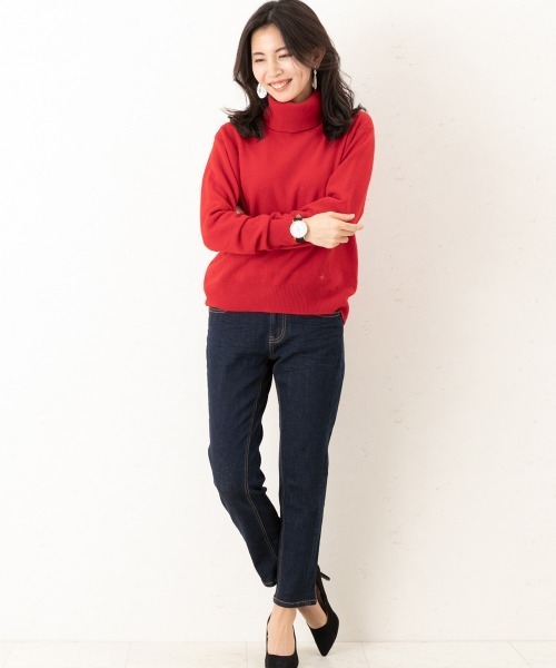 SELECT LEVERY（セレクトリベリー）の「飾りジップポケット付ボーイフレンドデニムパンツ（デニムパンツ・レディース・ライトブルー/ネイビー/インディゴブルー/ブルー/ワンウォッシュ/ホワイト/ブルー系その他/ブラック/ネイビー系/その他/ライトインディゴブルー/ブルー系1/ブラック系その他・MEDIUM/LARGE/SMALL/X-LARGE/X-SMALL）」の19枚目の写真