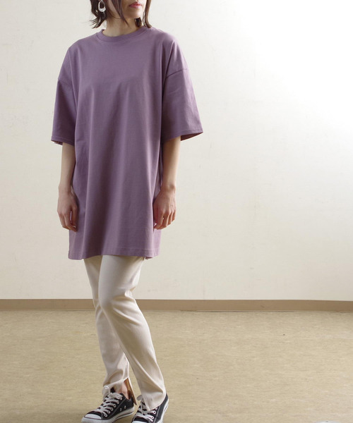 Fizz（フィズ）の「【Fizz/フィズ】　バックスリットデザインイージーチュニック（チュニック・レディース・ブラック/ブルー/アイボリー/モカ/パープル・M）」の11枚目の写真