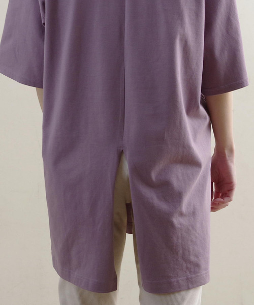 Fizz（フィズ）の「【Fizz/フィズ】　バックスリットデザインイージーチュニック（チュニック・レディース・ブラック/ブルー/アイボリー/モカ/パープル・M）」の12枚目の写真