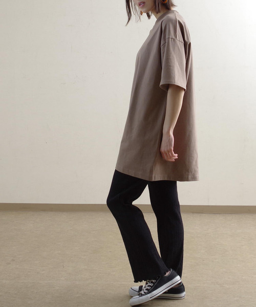 Fizz（フィズ）の「【Fizz/フィズ】　バックスリットデザインイージーチュニック（チュニック・レディース・ブラック/ブルー/アイボリー/モカ/パープル・M）」の15枚目の写真