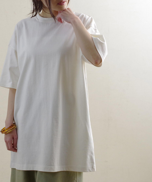 Fizz（フィズ）の「【Fizz/フィズ】　バックスリットデザインイージーチュニック（チュニック・レディース・ブラック/ブルー/アイボリー/モカ/パープル・M）」の22枚目の写真