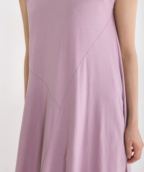 Bou Jeloud（ブージュルード）の「オーガニック前フレア切替ワンピース（ワンピース・レディース・グレー/オフホワイト/ミント/ラベンダー・38）」の14枚目の写真