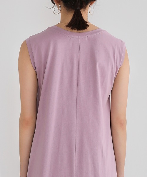 Bou Jeloud（ブージュルード）の「オーガニック前フレア切替ワンピース（ワンピース・レディース・グレー/オフホワイト/ミント/ラベンダー・38）」の15枚目の写真