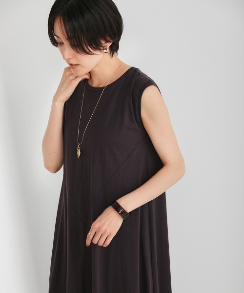 Bou Jeloud（ブージュルード）の「オーガニック前フレア切替ワンピース（ワンピース・レディース・グレー/オフホワイト/ミント/ラベンダー・38）」の21枚目の写真