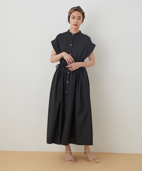 ADAM ET ROPE'(アダムエロペ)の「【WEB限定】ウエスト切替フレンチシャツワンピース(シャツワンピース・レディース・ブラック/サックスブルー/ブルー系その他4・FREE)」の22枚目の写真