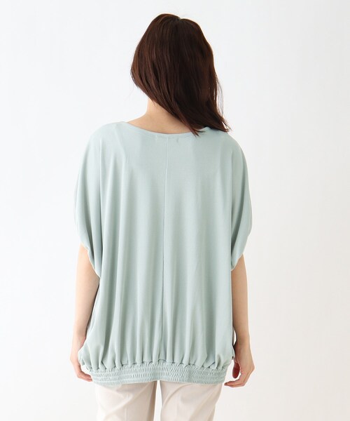 SHOO・LA・RUE（シューラルー）の「◆テレコドルマンビッグTシャツ（Tシャツ/カットソー・レディース・ブラック/ダークグリーン/アイボリー/ブラウン系その他・00）」の7枚目の写真