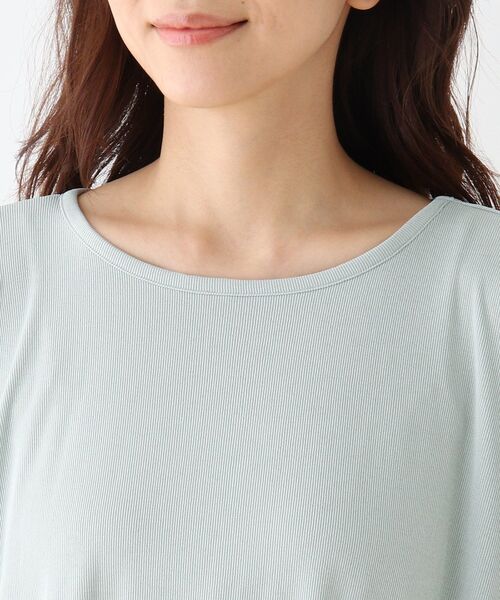 SHOO・LA・RUE（シューラルー）の「◆テレコドルマンビッグTシャツ（Tシャツ/カットソー・レディース・ブラック/ダークグリーン/アイボリー/ブラウン系その他・00）」の8枚目の写真