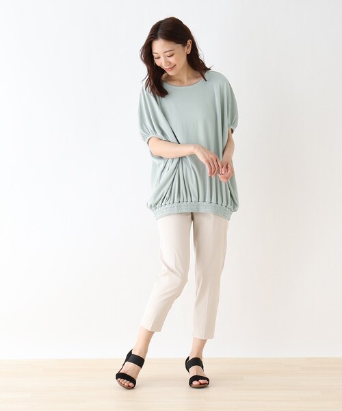 SHOO・LA・RUE（シューラルー）の「◆テレコドルマンビッグTシャツ（Tシャツ/カットソー・レディース・ブラック/ダークグリーン/アイボリー/ブラウン系その他・00）」の13枚目の写真