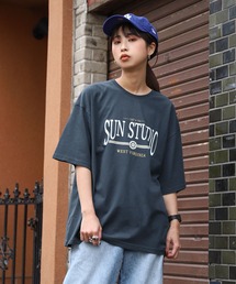 【ZIP FIVE】ヴィンテージレトロ ロゴデザイン半袖ビッグTシャツ【ユニセックス】