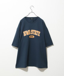 【ZIP FIVE】ヴィンテージレトロ ロゴデザイン半袖ビッグTシャツ【ユニセックス】