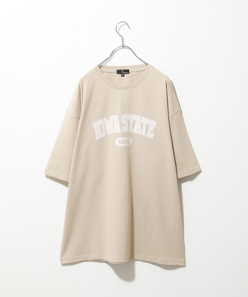 ZIP FIVE(ジップファイブ)の「【ZIP FIVE】ヴィンテージレトロ ロゴデザイン半袖ビッグTシャツ【ユニセックス】(Tシャツ/カットソー・レディース・ホワイト/ホワイト系1/ベージュ系/オートミール/ネイビー系1/グレイッシュベージュ/ベージュ系その他2/ネイビー系/ネイビー/ブラック系1/ホワイト系/ベージュ系1/ベージュ系その他/ブラック系/ブラック・LARGE/MEDIUM/X-LARGE)」の10枚目の写真