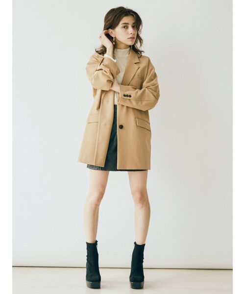 EVRIS（エヴリス）の「メンズライクルーズジャケット（テーラードジャケット・レディース・ベージュ/カーキ・FREE）」の11枚目の写真