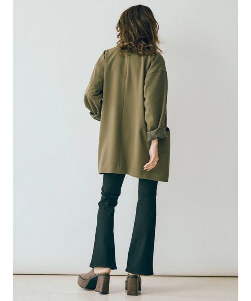 EVRIS（エヴリス）の「メンズライクルーズジャケット（テーラードジャケット・レディース・ベージュ/カーキ・FREE）」の14枚目の写真