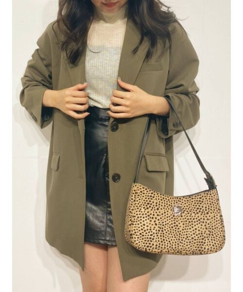 EVRIS（エヴリス）の「メンズライクルーズジャケット（テーラードジャケット・レディース・ベージュ/カーキ・FREE）」の18枚目の写真