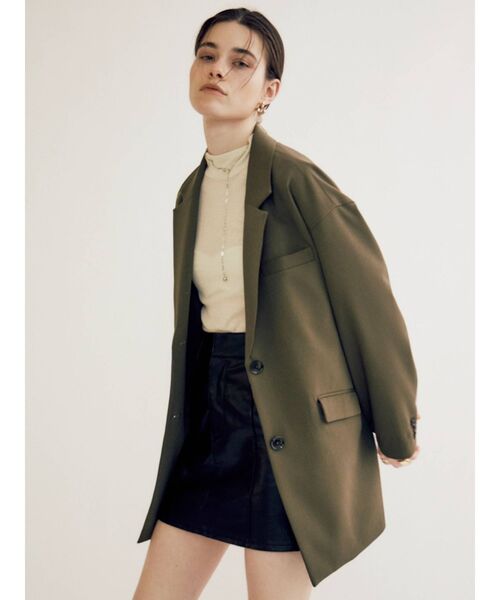 EVRIS（エヴリス）の「メンズライクルーズジャケット（テーラードジャケット・レディース・ベージュ/カーキ・FREE）」の20枚目の写真