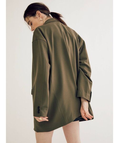 EVRIS（エヴリス）の「メンズライクルーズジャケット（テーラードジャケット・レディース・ベージュ/カーキ・FREE）」の21枚目の写真