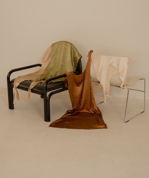 lawgy（ラウジー）の「2way satin cami op（ワンピース・レディース・グリーン/ベージュ/ホワイト/ブラウン・FREE）」の13枚目の写真