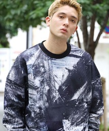 ROOPTOKYO（ループトウキョウ）の「SUPPLIER/サプライヤー PAINT CREW SWEAT 総柄 スウェット/トレーナー（スウェット・メンズ）」