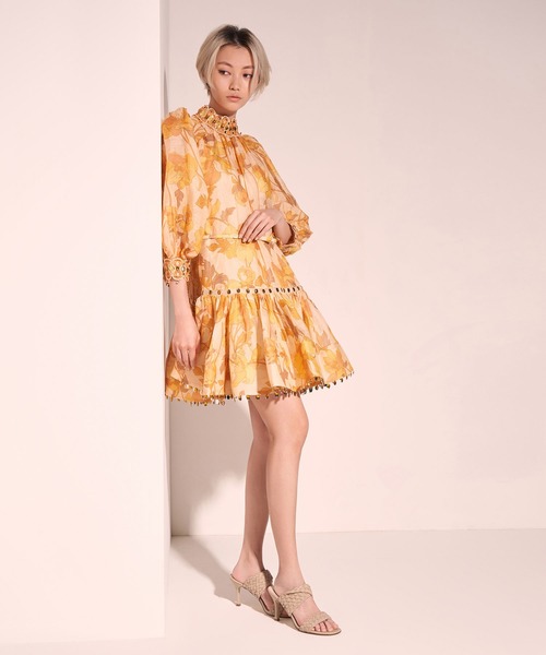 【セール】ダブルストラップ ウーブンヒールドミュール / Double Strap Woven Heeled Mules（サンダル）｜CHARLES & KEITH（チャールズ & キース）