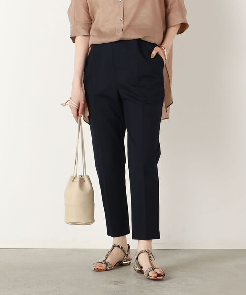 NOLLEY’S Sophi（ノーリーズソフィ）の「OXトリコットパンツ（その他パンツ・レディース・オフホワイト/ネイビー・38/36）」の2枚目の写真