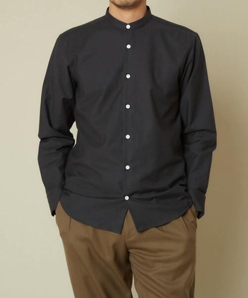 EYE. D WEARing(アイディウェアリング)の「HITOYOSHI Wネーム EYE. D WEARing グレイッシュヴィンテージシャツ(シャツ/ブラウス・メンズ・チャコールグレー/ホワイト・2/4/3)」の2枚目の写真