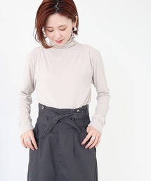 AMERICAN HOLIC | テレコハイネックカットプルオーバー(Tシャツ/カットソー)