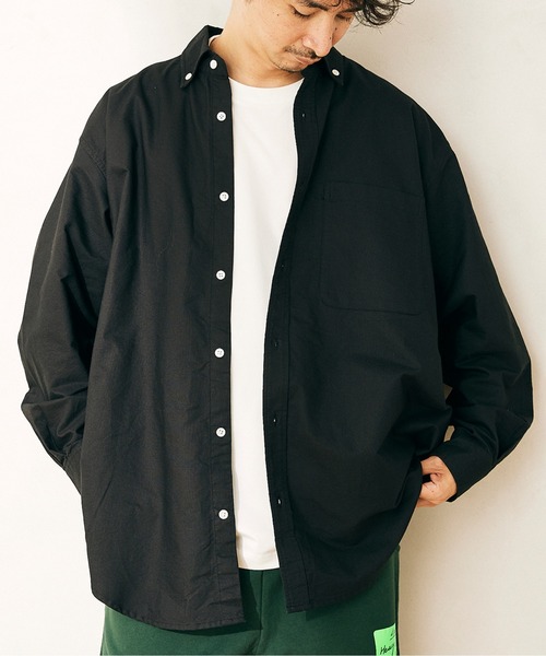 JOURNAL STANDARD relume（ジャーナルスタンダード　レリューム）の「オーバーサイズ BDシャツ（シャツ/ブラウス・メンズ・ホワイト/ブラック/グレー・M/L）」の3枚目の写真