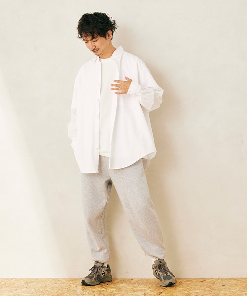 JOURNAL STANDARD relume（ジャーナルスタンダード　レリューム）の「オーバーサイズ BDシャツ（シャツ/ブラウス・メンズ・ホワイト/ブラック/グレー・M/L）」の4枚目の写真