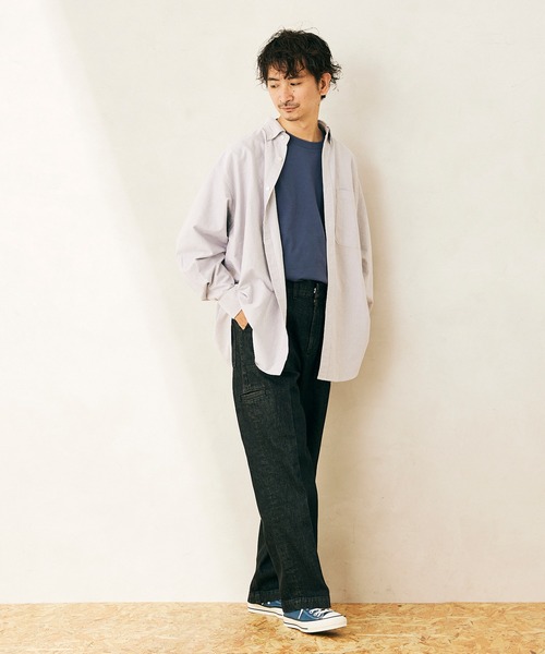 JOURNAL STANDARD relume（ジャーナルスタンダード　レリューム）の「オーバーサイズ BDシャツ（シャツ/ブラウス・メンズ・ホワイト/ブラック/グレー・M/L）」の17枚目の写真