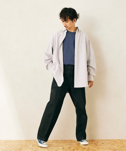 JOURNAL STANDARD relume（ジャーナルスタンダード　レリューム）の「オーバーサイズ BDシャツ（シャツ/ブラウス・メンズ・ホワイト/ブラック/グレー・M/L）」の20枚目の写真