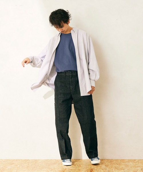 JOURNAL STANDARD relume（ジャーナルスタンダード　レリューム）の「オーバーサイズ BDシャツ（シャツ/ブラウス・メンズ・ホワイト/ブラック/グレー・M/L）」の8枚目の写真