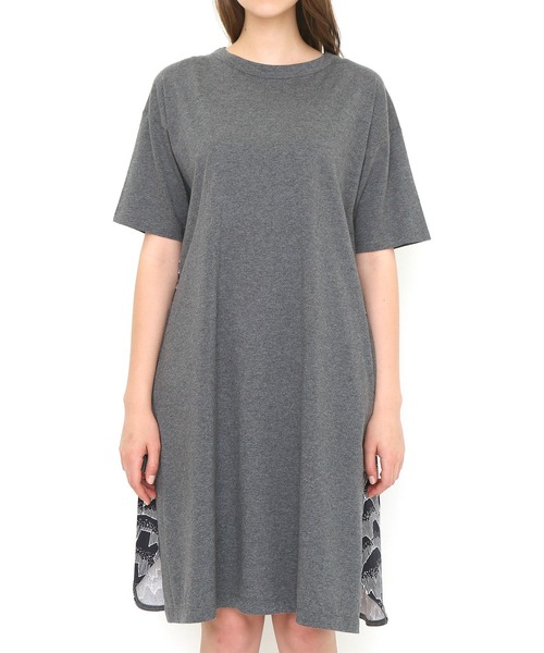 Save Nature 1995 永井一正 コラボドロップショルダーワンピース