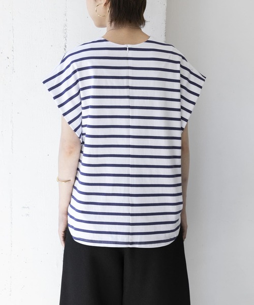 URBAN RESEARCH（アーバンリサーチ）の「フレンチスリーブバスクカットソー（Tシャツ/カットソー・レディース・ブルー系その他/ブラック系その他・FREE）」の16枚目の写真