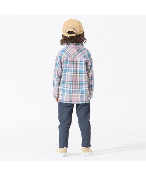 BREEZE（ブリーズ）の「WEB限定 すぽ軽カラー細テーパードパンツ（その他パンツ・キッズ・ネイビー/ミント/パープル/ブラウン/オレンジ/アイボリー・140/110/130/100/90/120/150/80）」の11枚目の写真